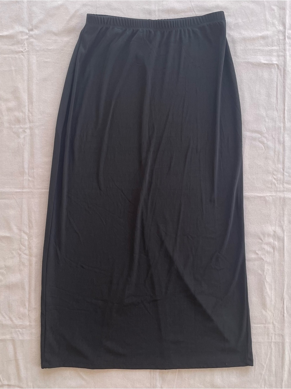I.N. Studio Black Maxi Length Slit Skirt Woman's Size L Careerewear Business GUC